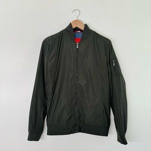 ZARA MAN Bomber Jacket Green